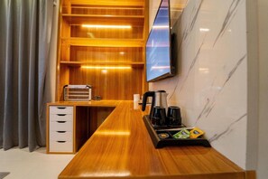 Business-Apartment | 1 Schlafzimmer, Zimmersafe, schallisolierte Zimmer, kostenloses WLAN