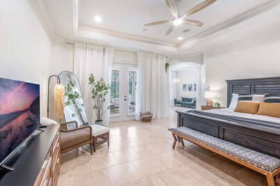 Rare Find! Mediterranean Inspired Villa with Heated Pool and Private Mini Golf