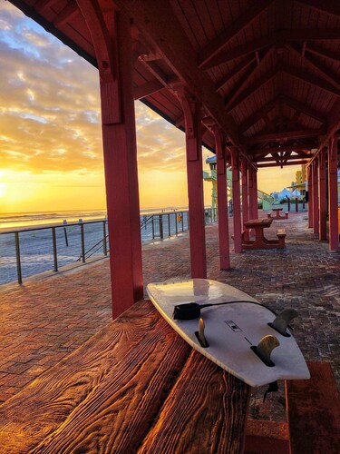 Steps to Beach and located in the heart of the Flagler Ave. district.