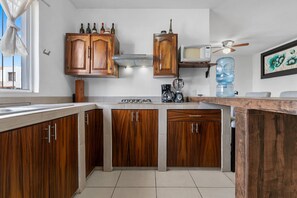 Grand Villa | Private kitchen | Fridge, microwave, stovetop, coffee/tea maker - Modern Pool Side House (Puerto Vallarta)