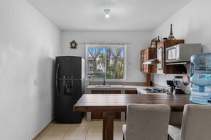 Grand Villa | Private kitchen | Fridge, microwave, stovetop, coffee/tea maker - Modern Pool Side House (Puerto Vallarta)