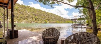 Lake Austin Modern Luxury 200 Feet of Private Lakefront with 2 Docks 