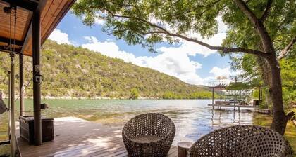 Lake Austin Modern Luxury 200 Feet of Private Lakefront with 2 Docks