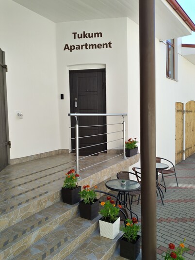 Cozy hotel suite in Tukums with WiFi, AC, Self chek in, Tukum Apartment 