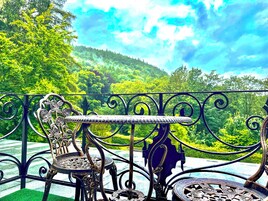 Comfort Double Room, Mountain View | Premium bedding, down comforters, blackout drapes, free WiFi