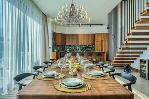 Dining - Villa Allina, Luxurious 5- Bedroom Villa with Panoramic Views with Heated Pool (Zatoglav)