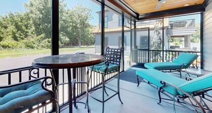 Town of Lewes home with private pool, patio and balcony