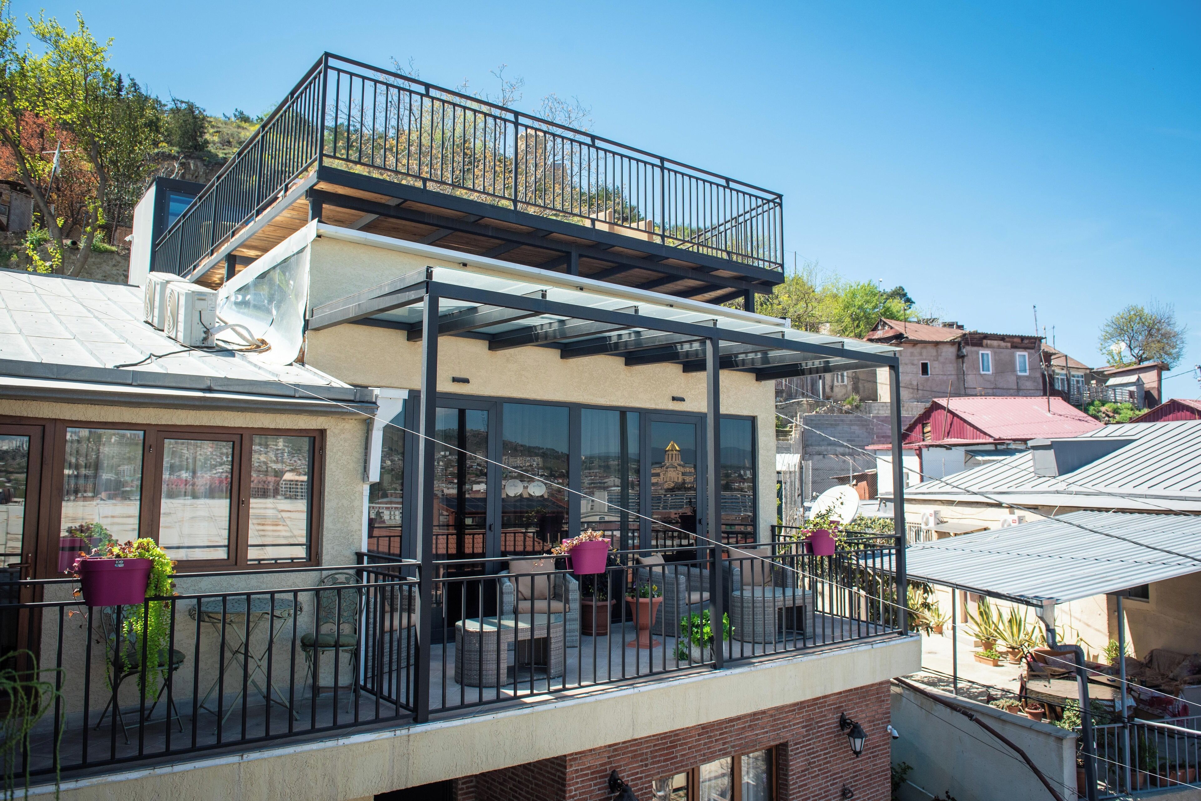 Deluxe Double Room, City View | Terrace/patio