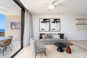 TV - Private and heated pool with arch view new condo!
 (Colonia El Teza)