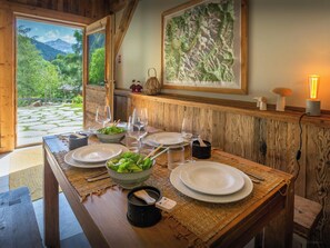 Dining - Grand Mazot La Chandelle - authentic alpine stay for 4 - OVO Network (Saint-Gervais-les-Bains)