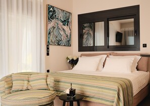 1 bedroom, iron/ironing board, WiFi, bed sheets - S K Y - Aelia Horizon Villas (Corinth)