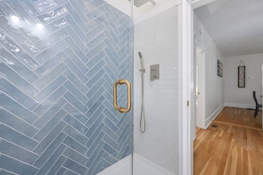 Shower, hair dryer