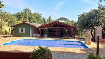 A heated pool