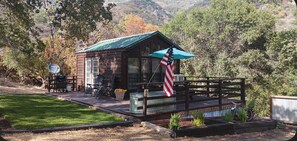 Terrace/patio - Secluded Nature Escape, Pet Friendly with WiFi in Three Rivers (Three Rivers)