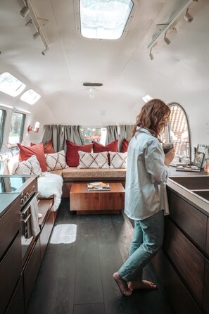 Interior - 1971 Vintage Modern Airstream w/ Cowboy Tub near PEC (Hastings County)