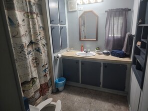 Secador de pelo, toallas, jabón, shampoo