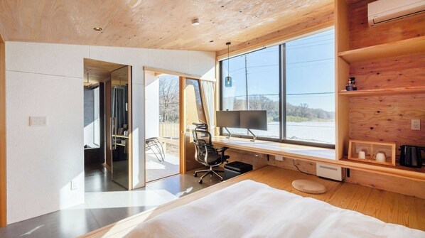 1 makuuhuone, työpöytä, ilmainen Wi-Fi, vuodevaatteet