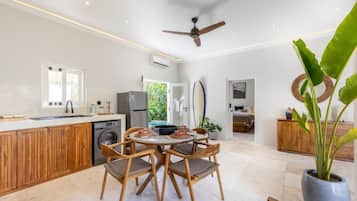 Deluxe Villa, 2 Bedrooms, Private Pool, Garden View | Living area | 42-inch Smart TV with cable channels