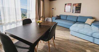 Beautiful apartment with a big balcony and a great mountain view.