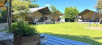 Luxury glamping at fun park on the Veluwe
