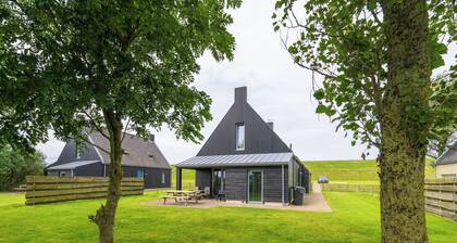House in the Friesian landscape by the Waddensea
