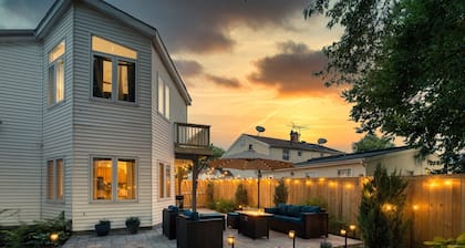 Tranquil 3BR/2.5ba house with 4 beds for 7/Patio/BBQ & Gaming Room/15 mins to DC