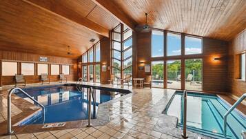 Indoor pool, a heated pool