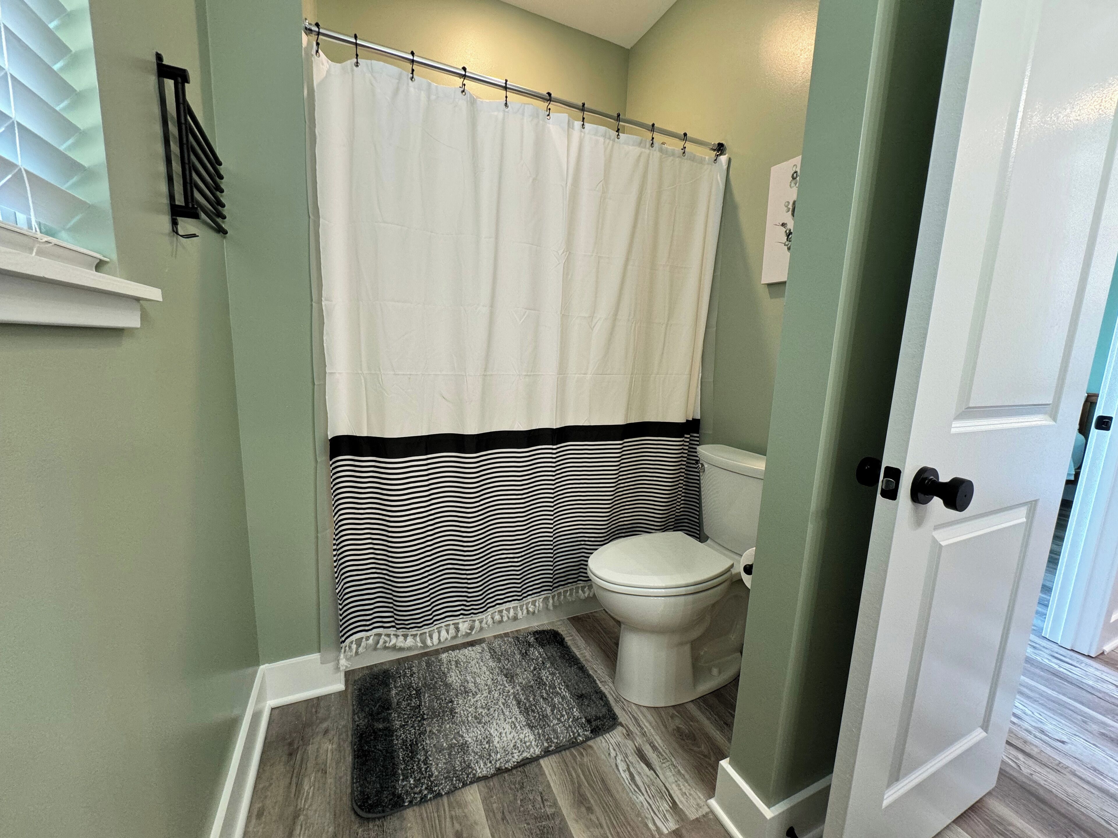 Hair dryer, towels