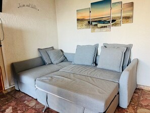 TV - T2 apartment 200m from beach with parking, pets allowed (Saint-Cyprien)