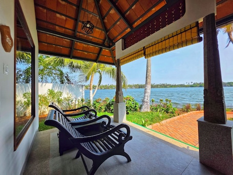 Land view from property. Vedic Village Retreat