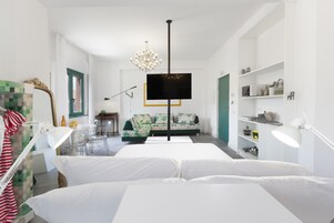 1 quarto, roupa de cama