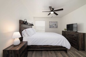 2 dormitorios, tabla de planchar con plancha, wifi y ropa de cama