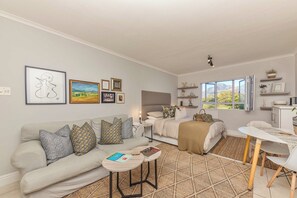 Studio, 1 Bedroom, Mountain View | Living area - Mouille Point Studio Including Welcome Basket (Cape Town)