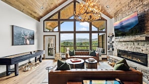 TV, fireplace, video games, books - Loaded Luxe w/Pool*Theater*Hot Tub*Fireplace*Game Room*Views! (Sevierville)