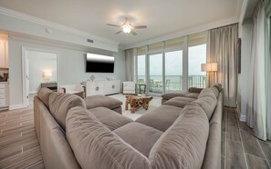 Condo, 4 Bedrooms | Living area - Phoenix Gulf Towers 1405 4 Bedroom Condo (Orange Beach)