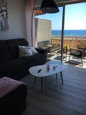Living area - Exceptionnel, Studio Vue Mer 4 Personnes (Cannes)