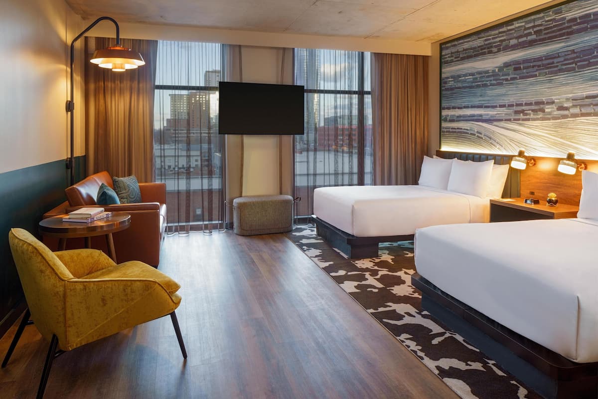 Deluxe Room, 2 Double Beds (High Floor)