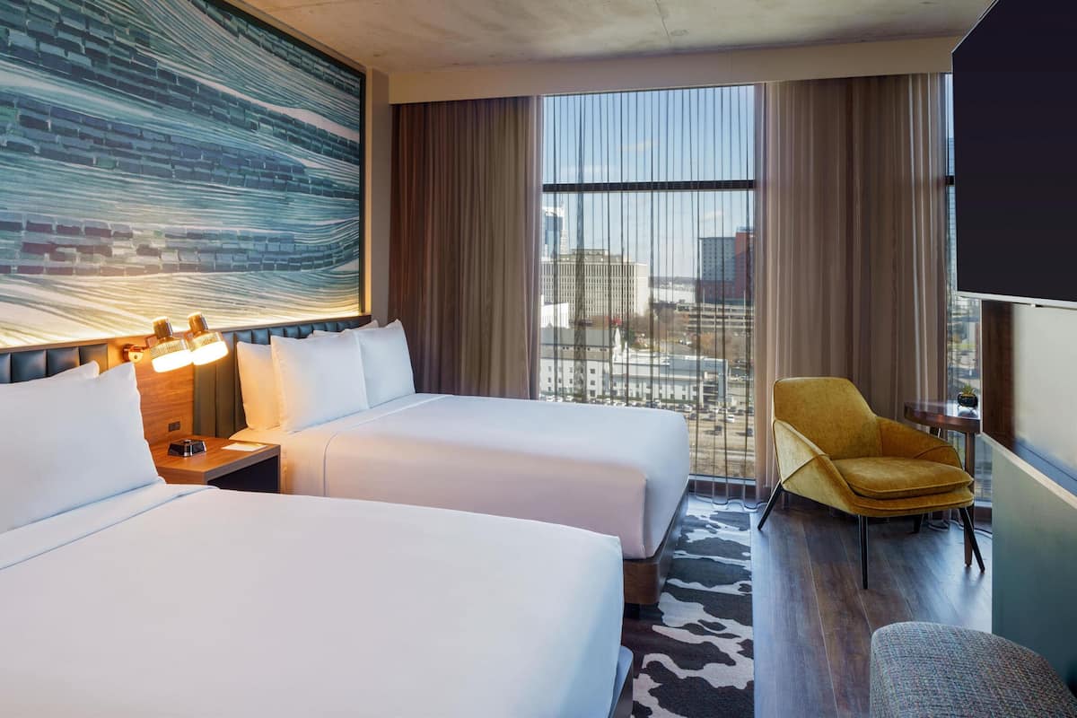 Deluxe Room, 2 Double Beds (High Floor)