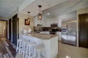 Apartment, Accessible | Private kitchen | Cookware/dishes/utensils - New Luxury Remodel Fire Pit Game Room Hot Tub (Sevierville)