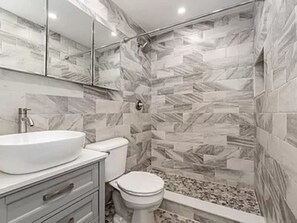 Towels, soap, toilet paper
