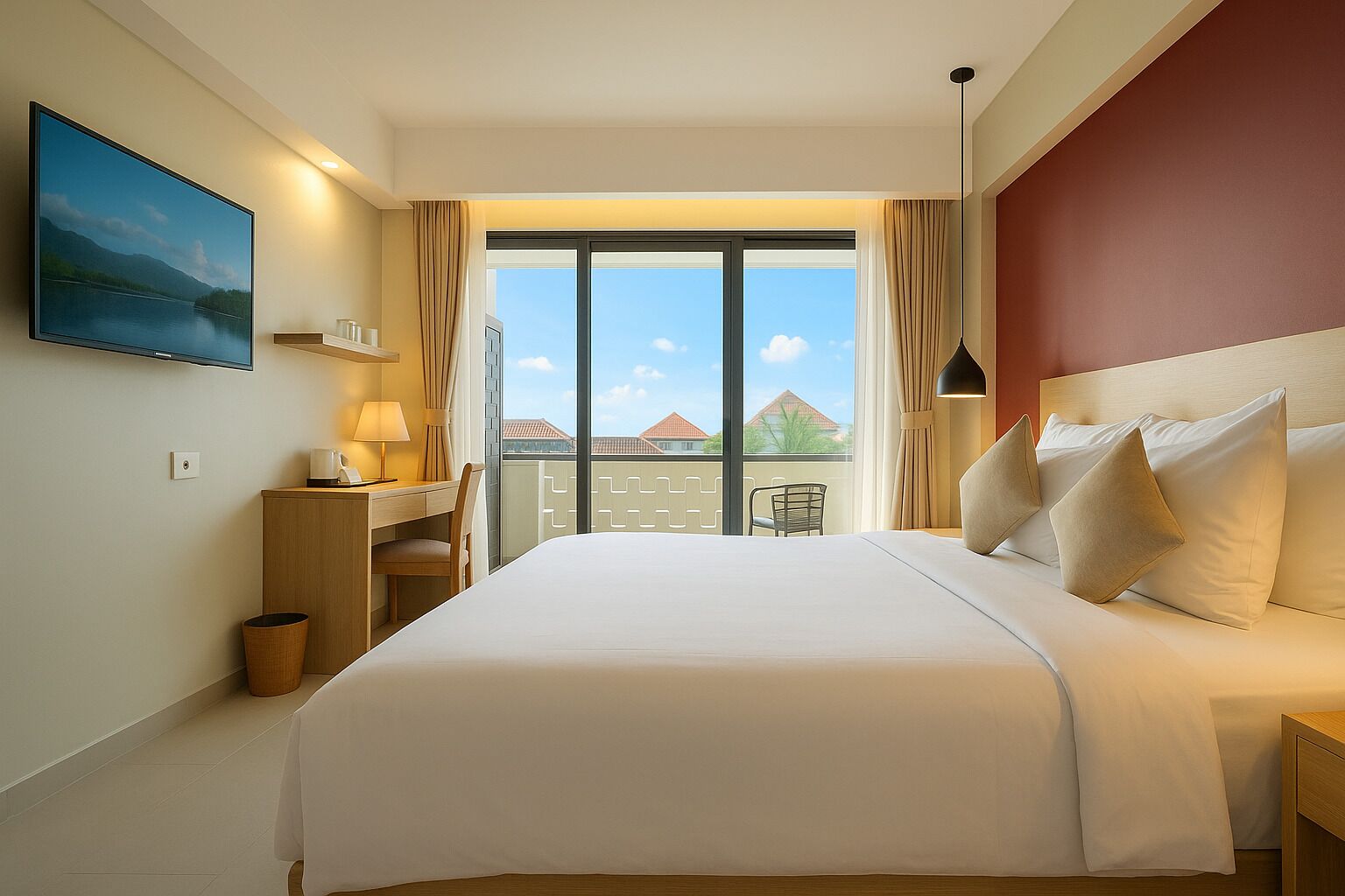 Premium bedding, minibar, in-room safe, desk