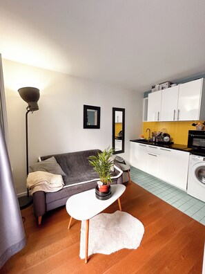 Living area - Charmant ET Lumineux 2 Pièces EN Plein Coeur DE Paris (Paris)