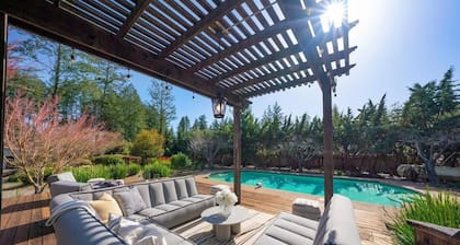 Vista Breathtaking View Estate, 5 min to Healdsburg Square, Sleeps 12, Pool, Spa