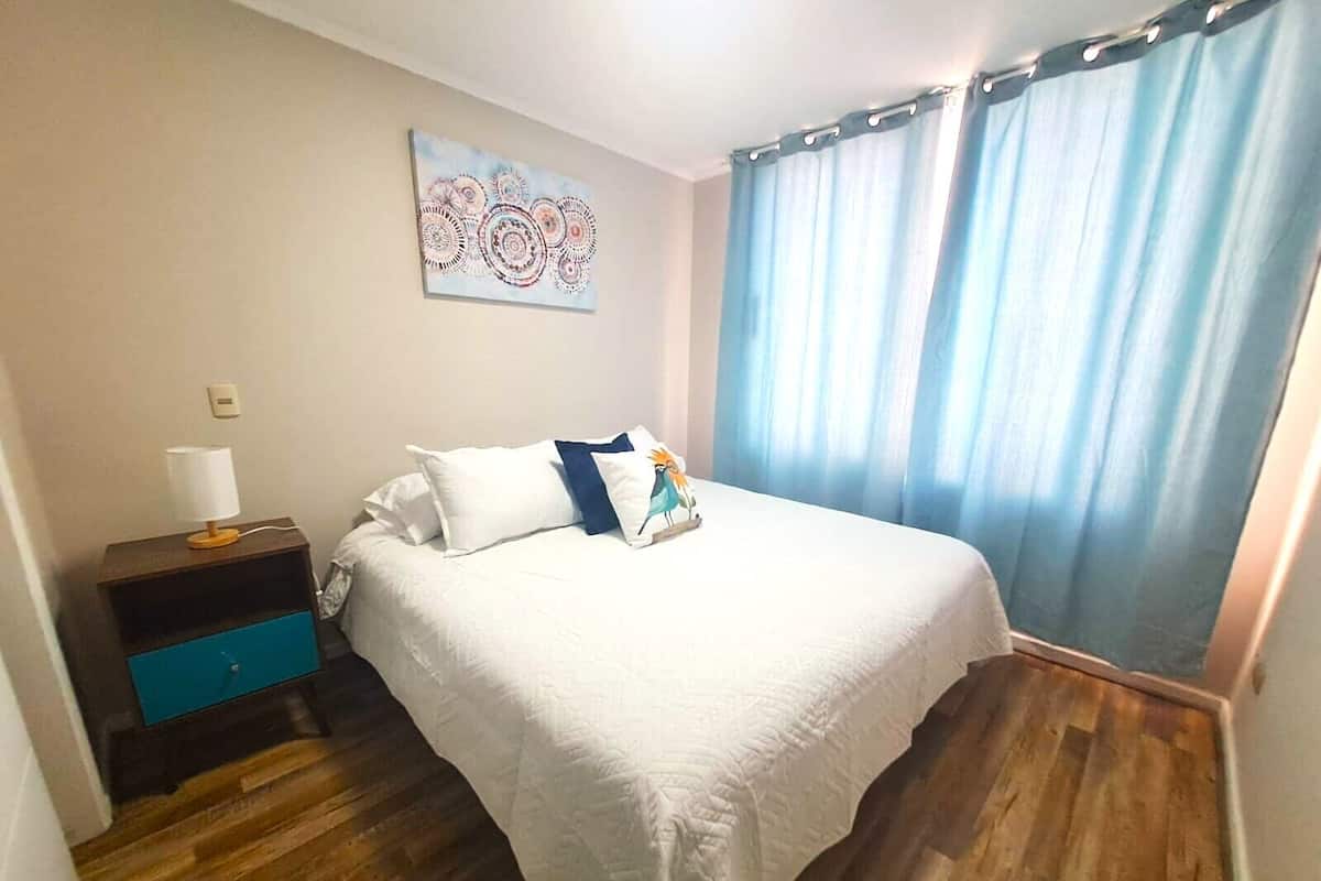 Deluxe appartement, meerdere bedden, bad, uitzicht op tuin | 2 slaapkamers, individueel gedecoreerd, individueel gemeubileerd