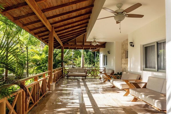 Terrace/patio - Room in Exclusive Villa: Caribbean Experience
(Samaná)
