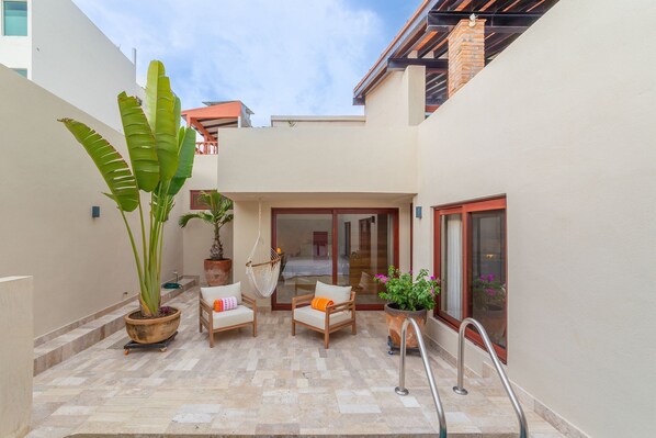 Apartamento romântico | Terraço/pátio