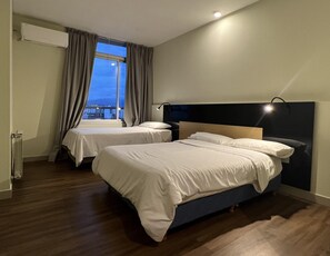 2 habitaciones, escritorio, wifi gratis y ropa de cama 