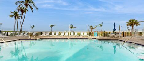 A heated pool