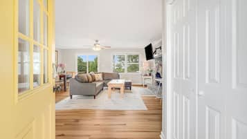 Télévision, cheminée