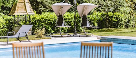 屋外プール、温水プール